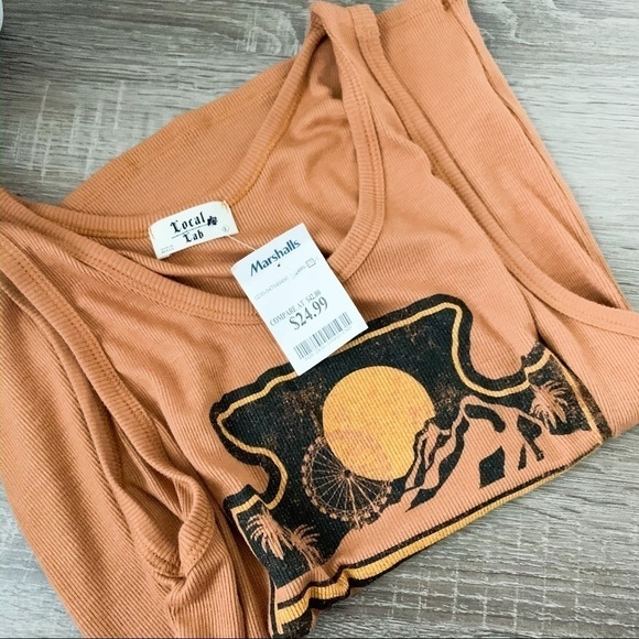 Coachella Orange Tank Top - Picture 6 of 7